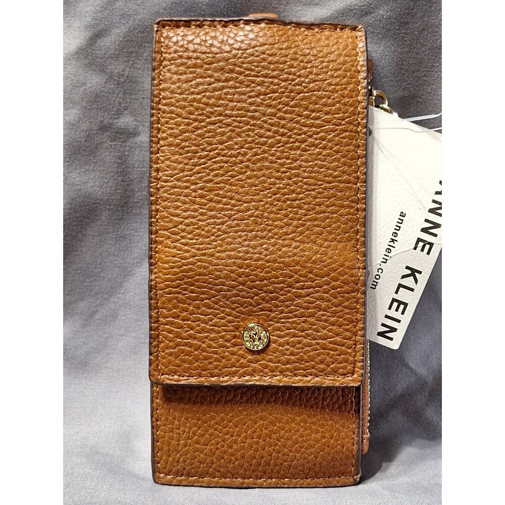 Anne Klein Flap Wristlet, Brown